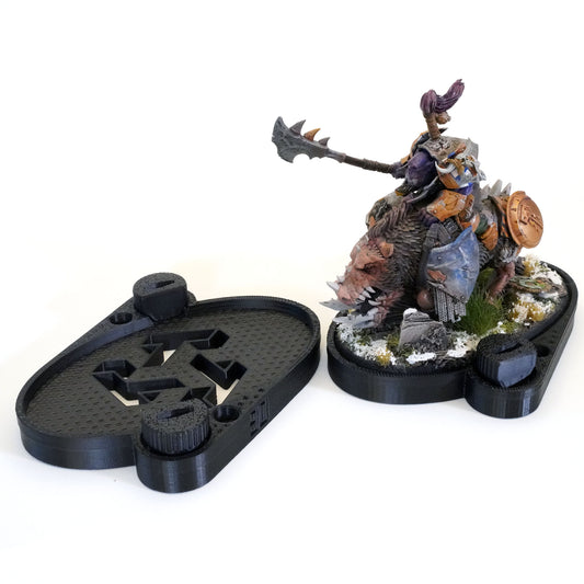 Monster Mechi Single 90mm Oval Base Mount